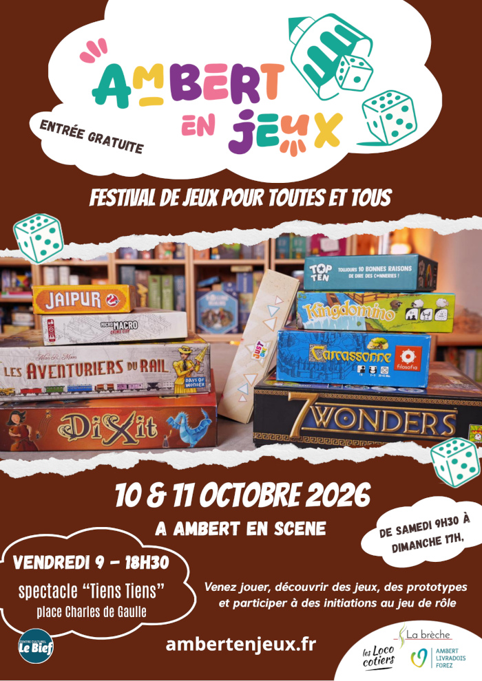 Affiche Ambert en jeux