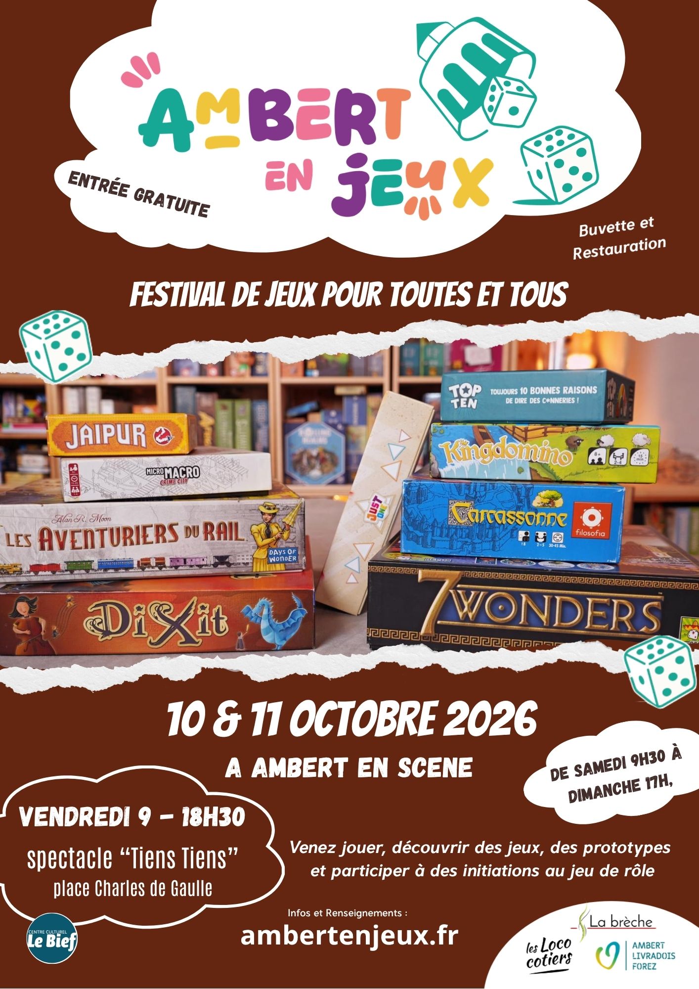 Affiche Ambert en jeux
